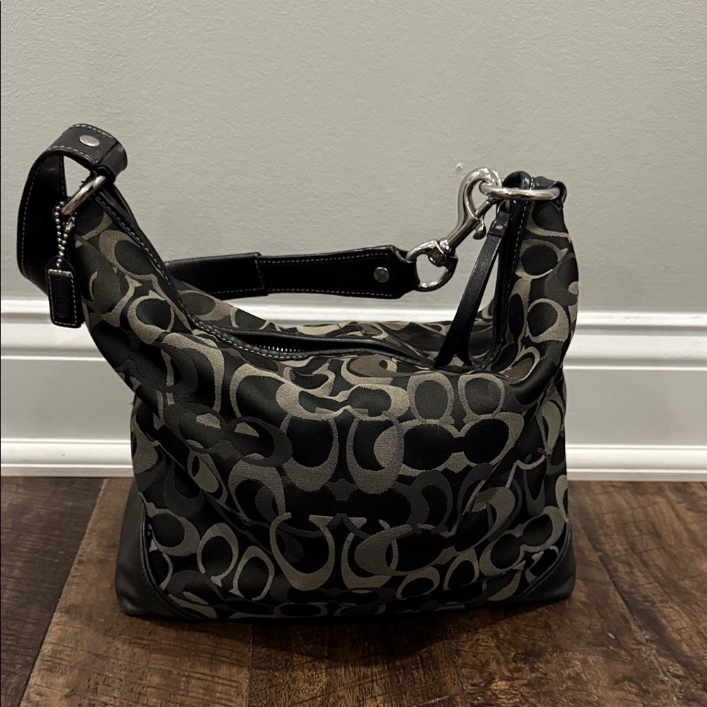 VINTAGE COACH Bag black and gray from early 2000s